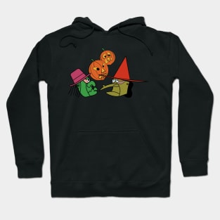 Masks and Pumpkins Trick or Treat Hoodie